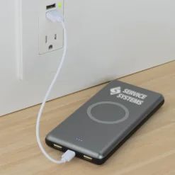 Light-Up Logo Qi Wireless Power Bank - 10,000 mAh