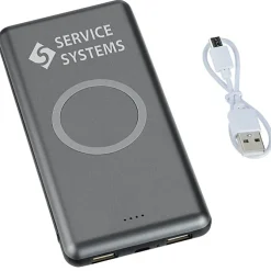 Light-Up Logo Qi Wireless Power Bank - 10,000 mAh - 24 hr