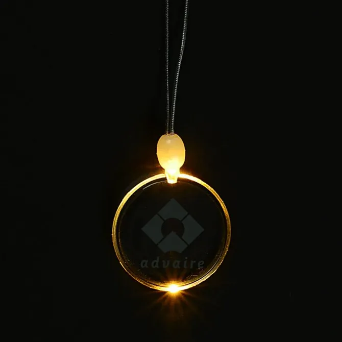 Light-Up Pendant Necklace - Circle