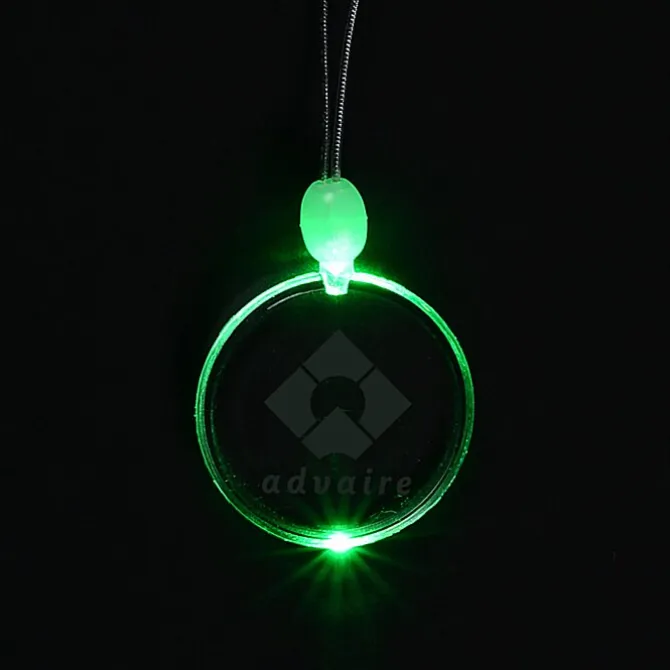Light-Up Pendant Necklace - Circle