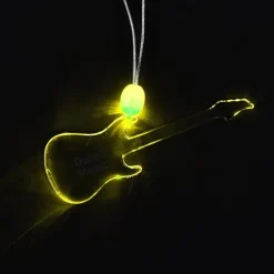 Light-Up Pendant Necklace - Guitar