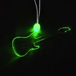 Light-Up Pendant Necklace - Guitar