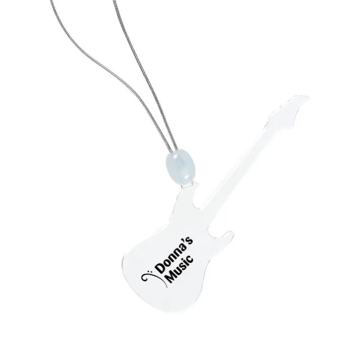 Light-Up Pendant Necklace - Guitar