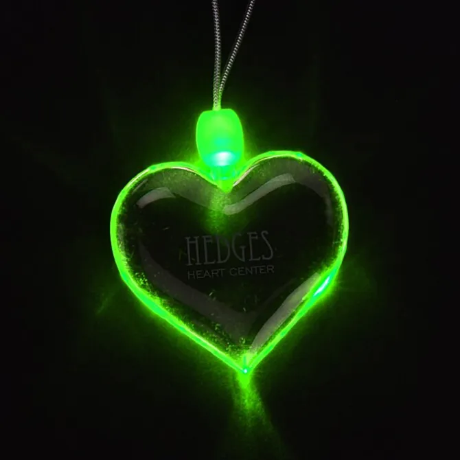 Light-Up Pendant Necklace - Heart