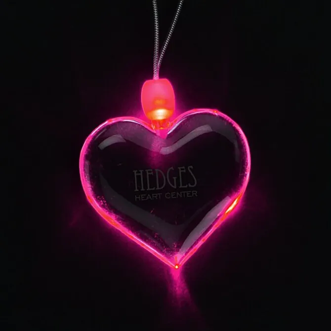 Light-Up Pendant Necklace - Heart