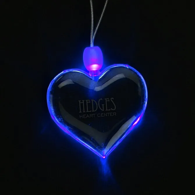 Light-Up Pendant Necklace - Heart