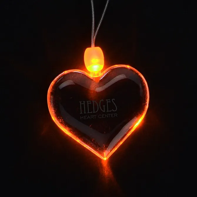 Light-Up Pendant Necklace - Heart