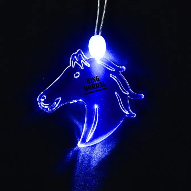 Light-Up Pendant Necklace - Horse