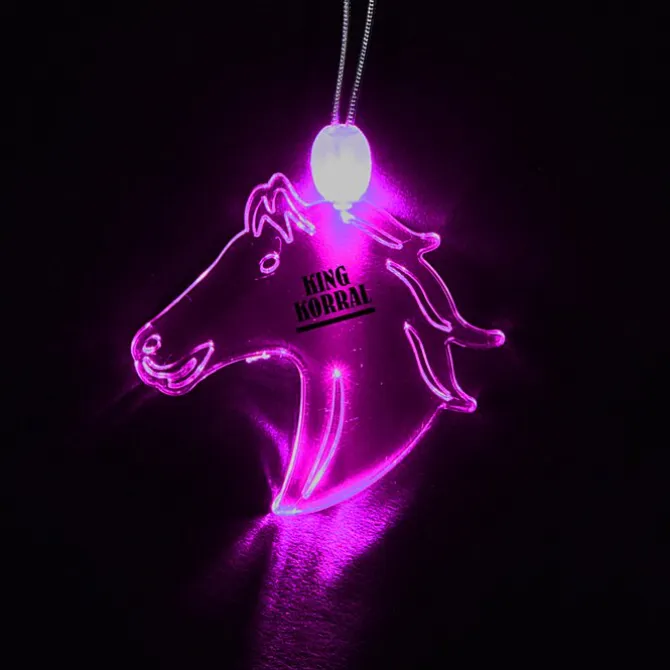 Light-Up Pendant Necklace - Horse