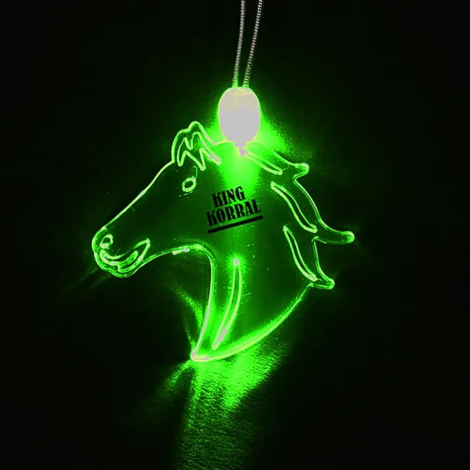 Light-Up Pendant Necklace - Horse