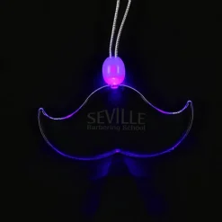 Light-Up Pendant Necklace - Mustache