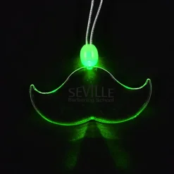 Light-Up Pendant Necklace - Mustache