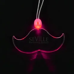 Light-Up Pendant Necklace - Mustache