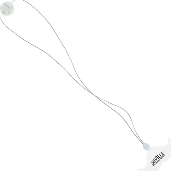 Light-Up Pendant Necklace - Mustache