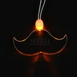 Light-Up Pendant Necklace - Mustache
