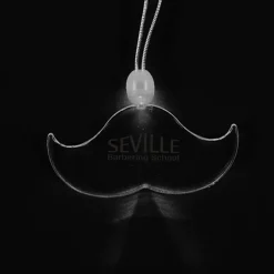 Light-Up Pendant Necklace - Mustache