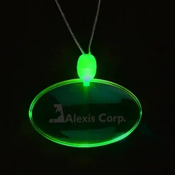 Light-Up Pendant Necklace - Oval