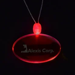 Light-Up Pendant Necklace - Oval