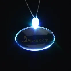 Light-Up Pendant Necklace - Oval