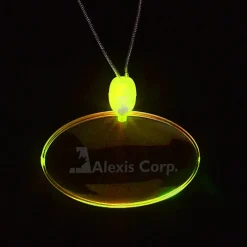 Light-Up Pendant Necklace - Oval