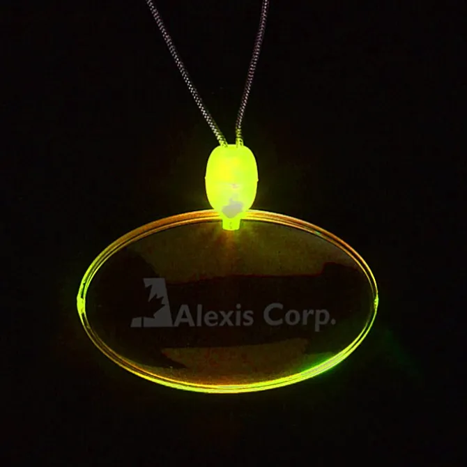 Light-Up Pendant Necklace - Oval