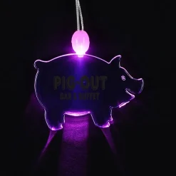 Light-Up Pendant Necklace - Pig