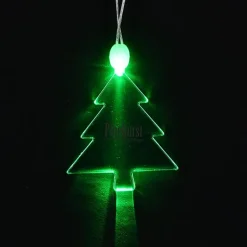 Light-Up Pendant Necklace - Pine Tree
