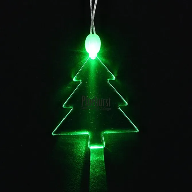 Light-Up Pendant Necklace - Pine Tree