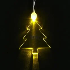 Light-Up Pendant Necklace - Pine Tree