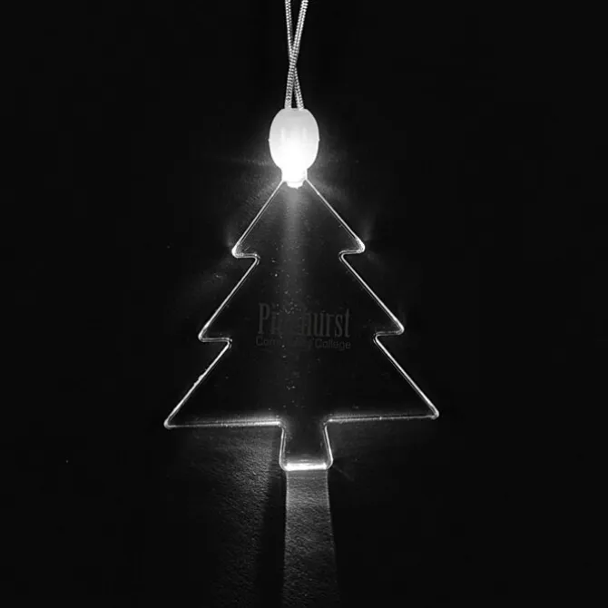Light-Up Pendant Necklace - Pine Tree