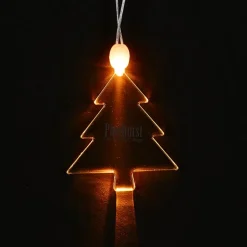 Light-Up Pendant Necklace - Pine Tree