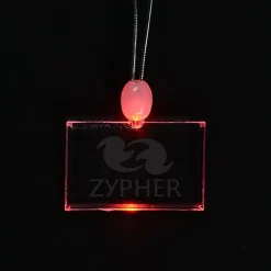 Light-Up Pendant Necklace - Rectangle