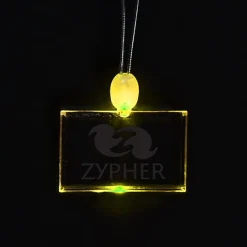 Light-Up Pendant Necklace - Rectangle