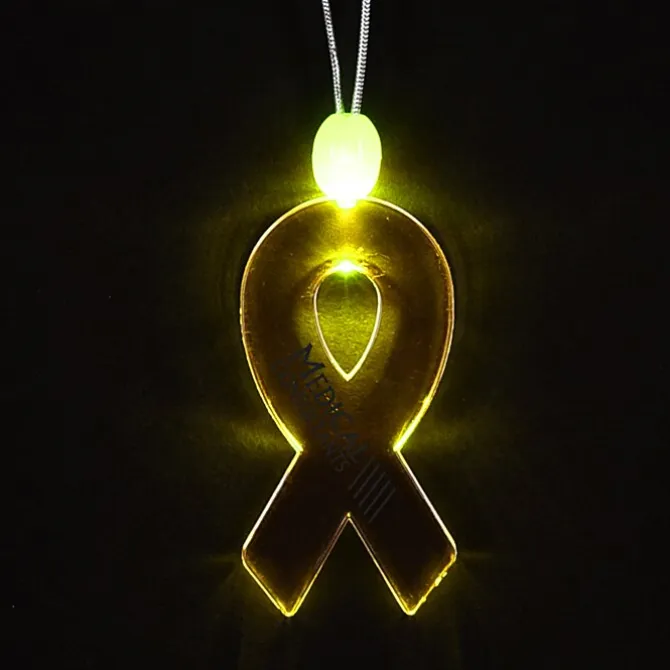 Light-Up Pendant Necklace - Ribbon