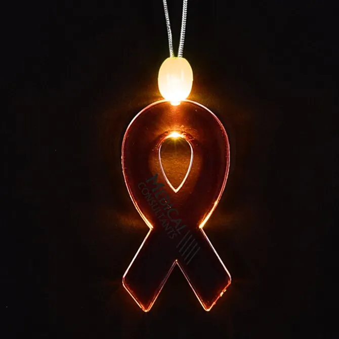 Light-Up Pendant Necklace - Ribbon