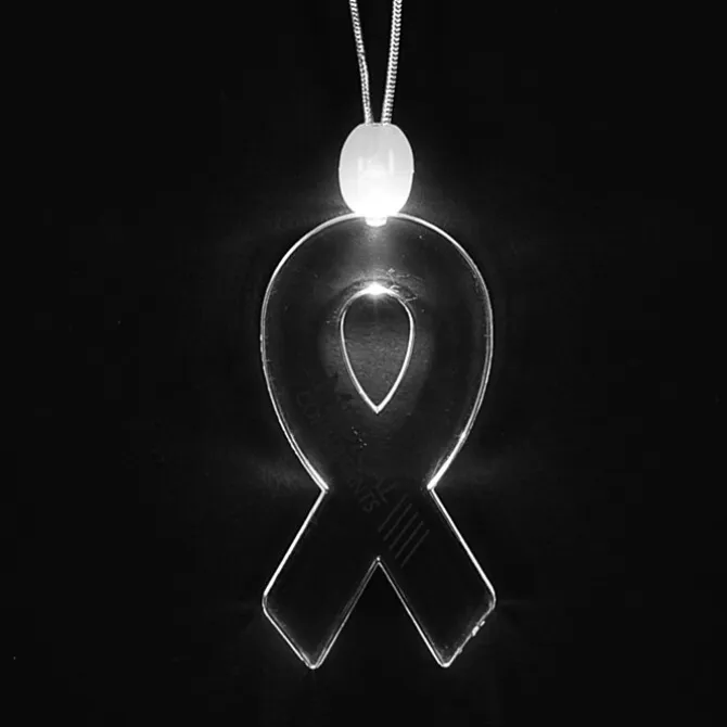 Light-Up Pendant Necklace - Ribbon