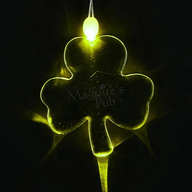 Light-Up Pendant Necklace - Shamrock