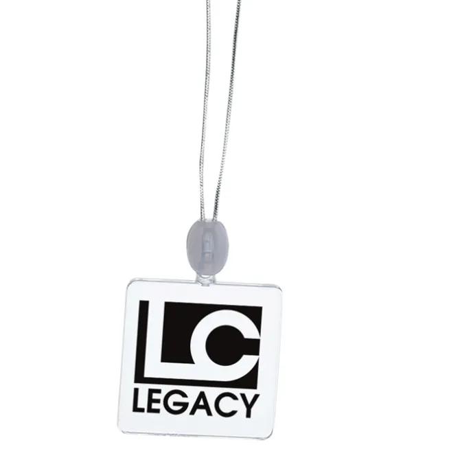 Light-Up Pendant Necklace - Square