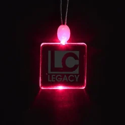 Light-Up Pendant Necklace - Square