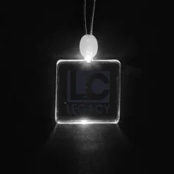 Light-Up Pendant Necklace - Square
