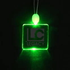 Light-Up Pendant Necklace - Square