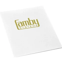 Linen Paper Two-Pocket Presentation Folder