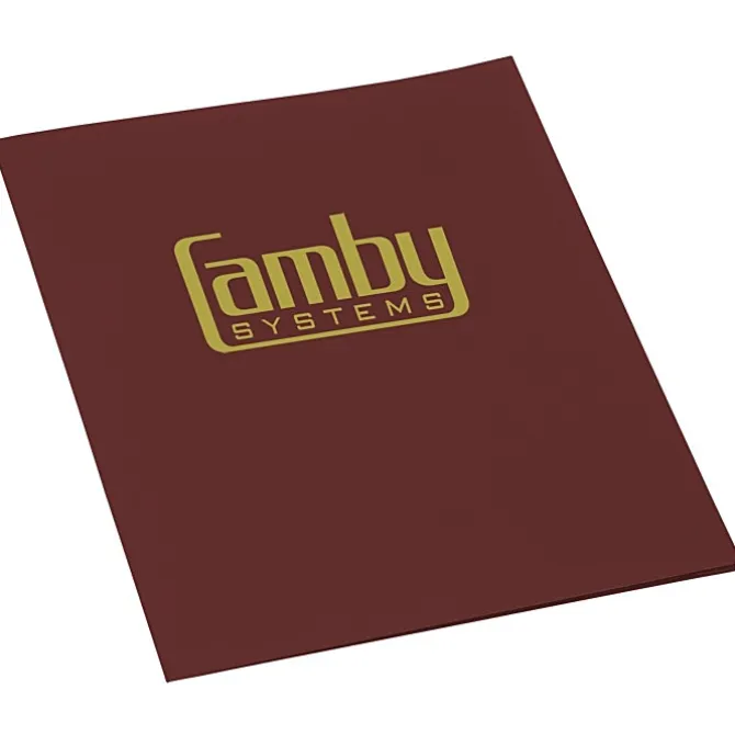 Linen Paper Two-Pocket Presentation Folder