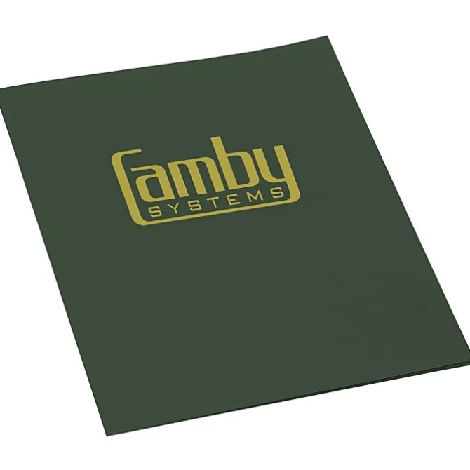 Linen Paper Two-Pocket Presentation Folder