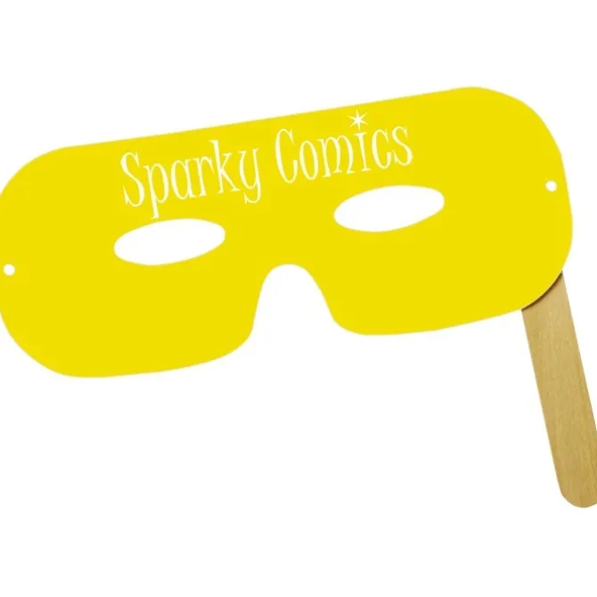 Lone Ranger Mask with Stick - Colors