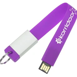 Loop USB Flash Drive Keychain - 4GB