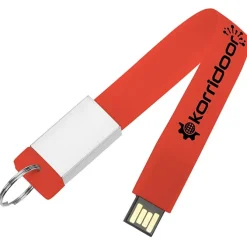 Loop USB Flash Drive Keychain - 4GB