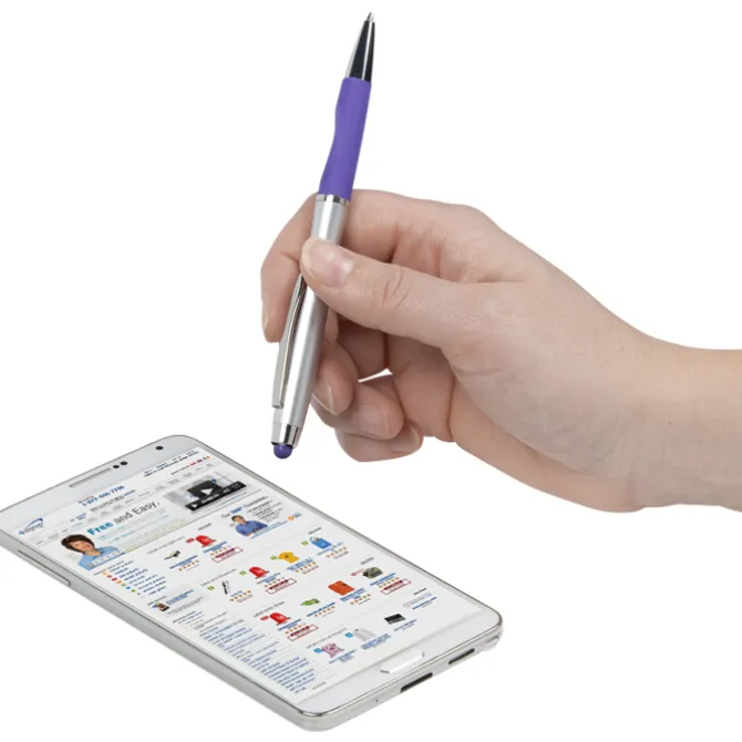 Lory Stylus Twist Pen - Silver
