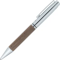 Luxe Walnut Executive Twist Gel Metal Pen
