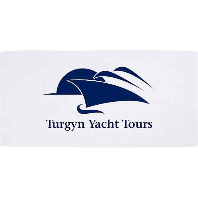 Luxury Beach Towel - White - 30 inches x 60 inches - 24 hr